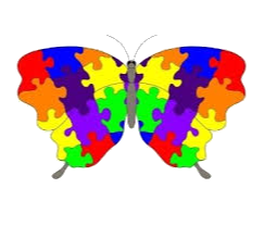 Autism butterfly Logo